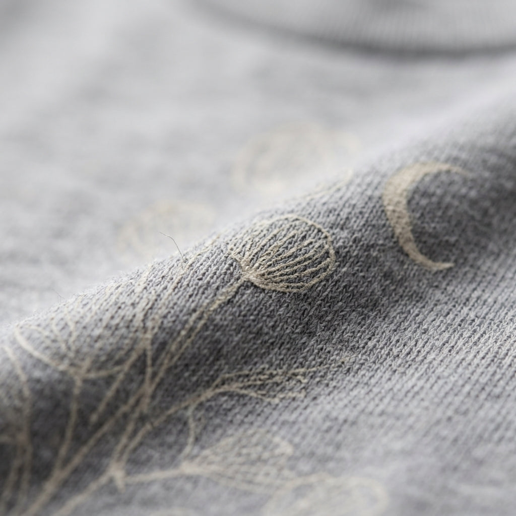 Graues Grafik-T-Shirt