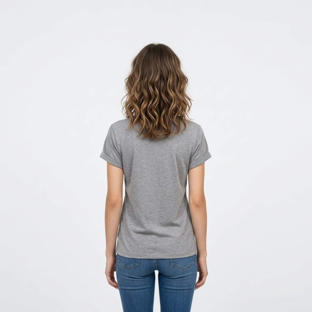 Graues Grafik-T-Shirt