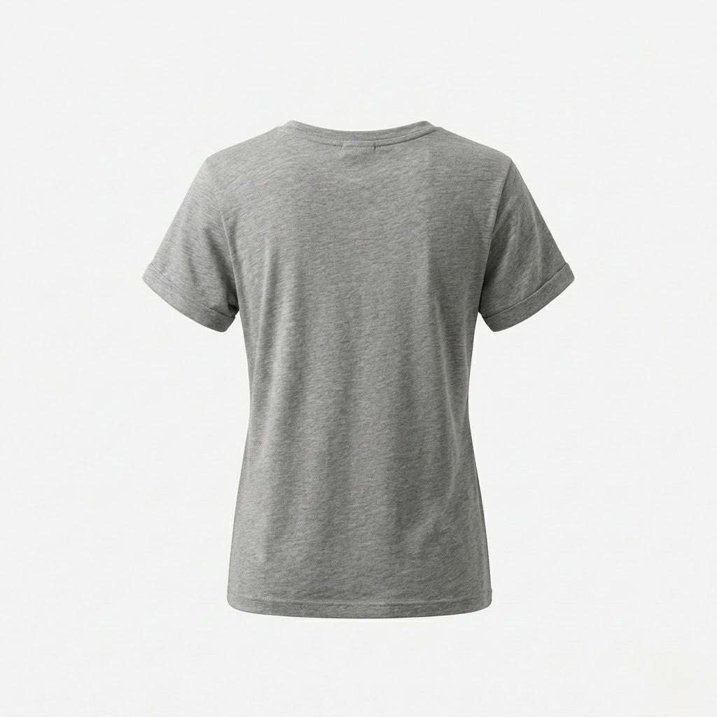 Graues Grafik-T-Shirt