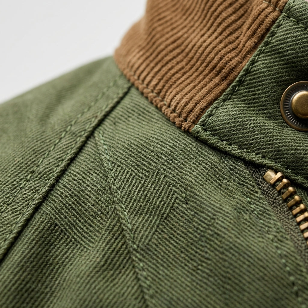 Grüne Utility-Jacke