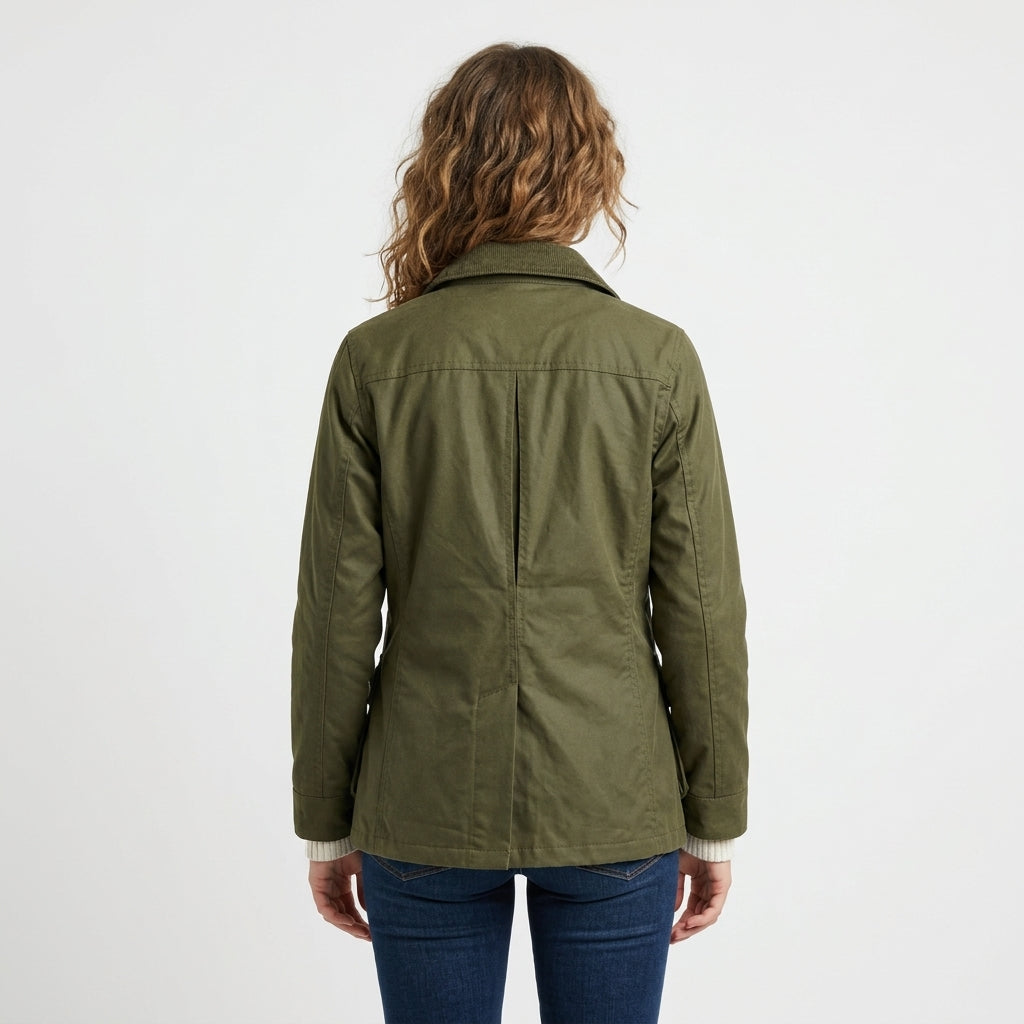 Grüne Utility-Jacke